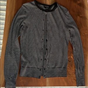 Striped Cardigan Sweater